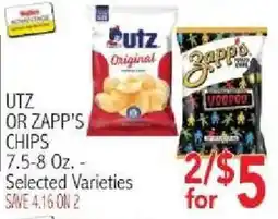 Ingles Markets Utz or Zapp's chips offer