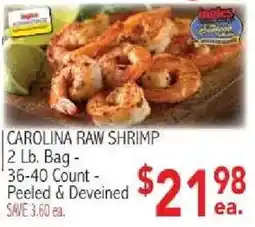Ingles Markets Carolina raw shrimp offer