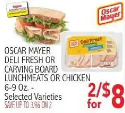Ingles Markets Oscar Mayer deli fresh or carving board lunchmeats or chicken offer