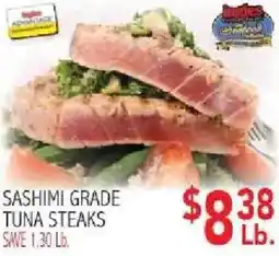 Ingles Markets Sashimi Grade Tuna Steaks offer