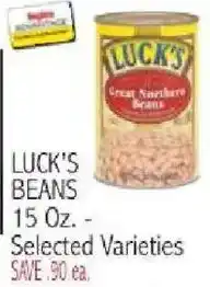 Ingles Markets Luck's beans offer