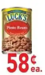 Ingles Markets Luck's pinto beans offer