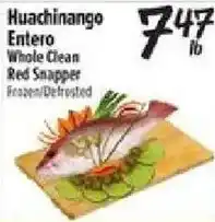 El Super Huachinango Entero Whole Clean Red Snapper offer
