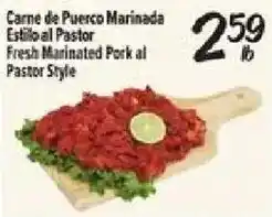El Super Fresh Marinated Pork al Pastor Style offer