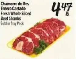 El Super Fresh whole sliced beef shanks offer