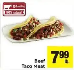 Lucky Supermarkets Lucky Beef Taco Meat offer