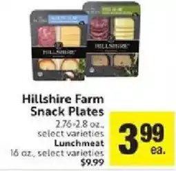 Lucky Supermarkets Hillshire Farm Snack Plates offer