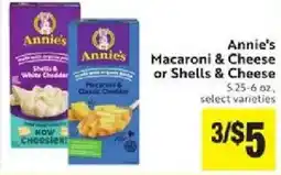 Lucky Supermarkets Annie's Macaroni & Cheese or Shells & Cheese offer
