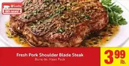 Lucky Supermarkets Lucky Fresh Pork Shoulder Blade Steak offer