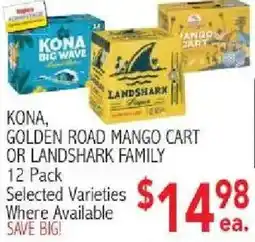 Ingles Markets Kona, Golden Road Mango Cart or Landshark Family offer