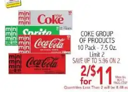 Ingles Markets Coke Group of Products offer