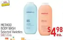 Ingles Markets Method body wash offer