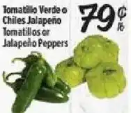 El Super Tomatillos or Jalapeño Peppers offer