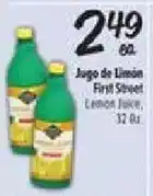 El Super First Street Lemon Juice offer