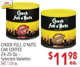 Ingles Markets Chock Full O' Nuts can coffee offer