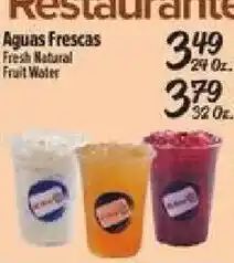 El Super Aguas Frescas Fresh Natural Fruit Water offer