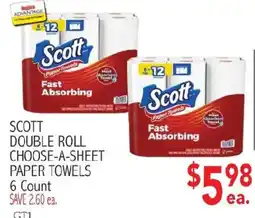 Ingles Markets Scott double roll choose-a-sheet paper towels offer