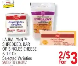 Ingles Markets Laura Lynn shredded, bar or singles cheese offer