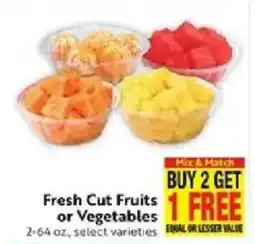 Lucky Supermarkets Fresh Cut Fruits or Vegetables offer