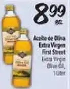 El Super First Street extra virgin olive oil offer