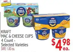 Ingles Markets Kraft mac & cheese cups offer