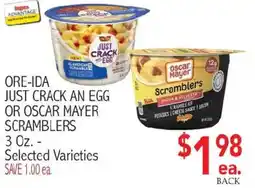 Ingles Markets Ore-ida Just Crack an Egg or Oscar Mayer Scramblers offer