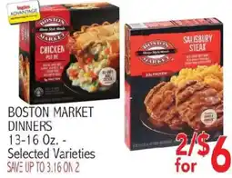 Ingles Markets Boston market dinners offer