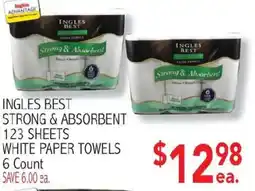 Ingles Markets Ingles Best strong & absorbent white paper towels offer