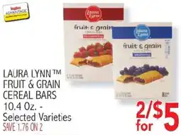 Ingles Markets Laura Lynn fruit & grain cereal bars offer