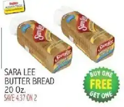Ingles Markets Sara Lee butter bread offer