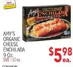 Ingles Markets Amy's organic cheese enchilada offer