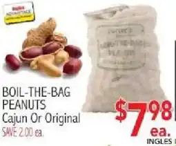 Ingles Markets Boil-the-bag peanuts offer