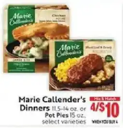 Save Mart Marie Callender's Dinners offer