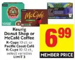 Save Mart Keurig Donut Shop or McCafe Coffee offer