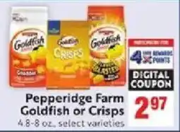 Save Mart Pepperidge Farm Goldfish or Crisps offer