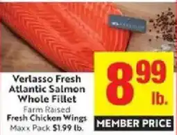 Save Mart Verlasso fresh atlantic salmon whole fillet offer
