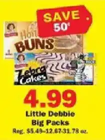 Schnucks Little Debbie Big Packs offer