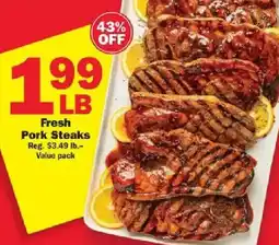 Schnucks Fresh Pork Steaks offer