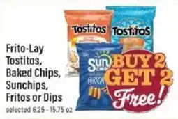 Lowes Foods Frito-Lay Tostitos, Baked Chips, Sunchips, Fritos or Dips offer