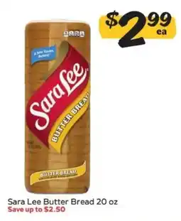 Winn Dixie Sara Lee Butter Bread offer