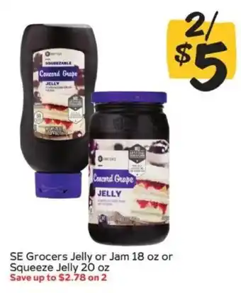 Winn Dixie SE Grocers Jelly or Jam offer