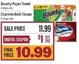 Lowes Foods Bounty paper towel offer