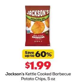 Grocery Outlet Jackson's Kettle Cooked Barbecue Potato Chips offer