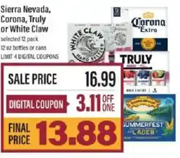 Lowes Foods Sierra Nevada, Corona, Truly or White Claw offer