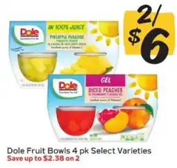 Winn Dixie Dole Fruit Bowls offer