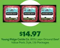Grocery Outlet Young Ridge Cattle Co. Ground Beef offer