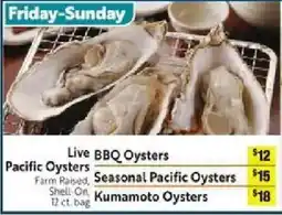 Save Mart Live BBQ Oysters offer