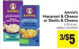 Save Mart Annie's Macaroni & Cheese or Shells & Cheese offer
