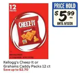 Winn Dixie Kellogg's Cheez-It or Grahams Caddy Packs offer