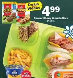 Schnucks Quaker chewy granola bars offer
